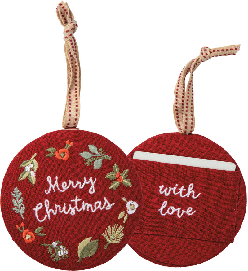 Merry Christmas With Love Ornament (Pack of 6)