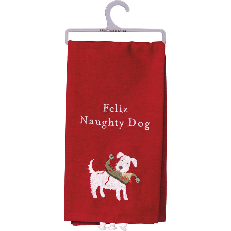 Feliz Naughty Dog Kitchen Towel (Pack of 3)