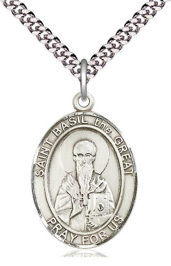 St. Basil the Great Sterling Silver Medal