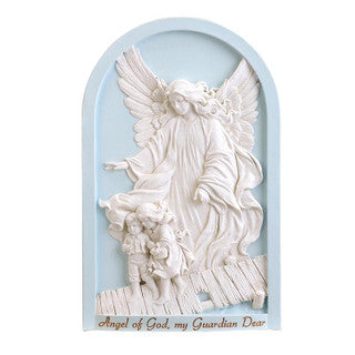 Guardian Angel Plaque Blue