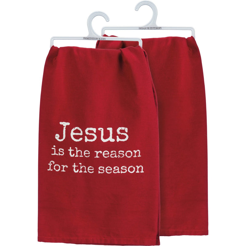 Jesus Is The Reason For The Season Kitchen Towel (Pack of 6)