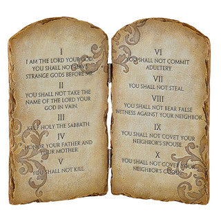 Ten Commandments Plaque