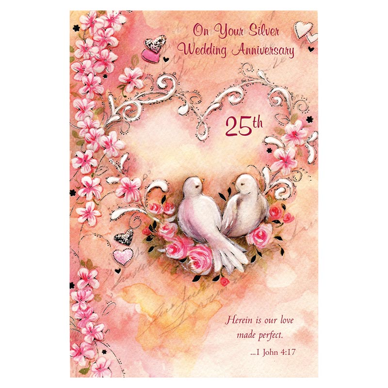 On Your 25th Wedding Anniversary Card