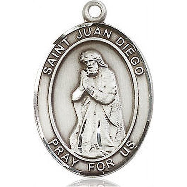 Extel Medium Oval Pewter St. Juan Diego Medal, Made in USA