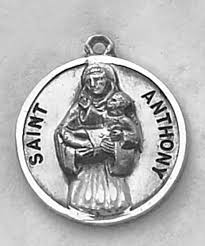 Saint Anthony Medal - in Sterling Silver