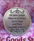 St. Saint Joseph - Prayer to Saint Joseph - Pocket Coin