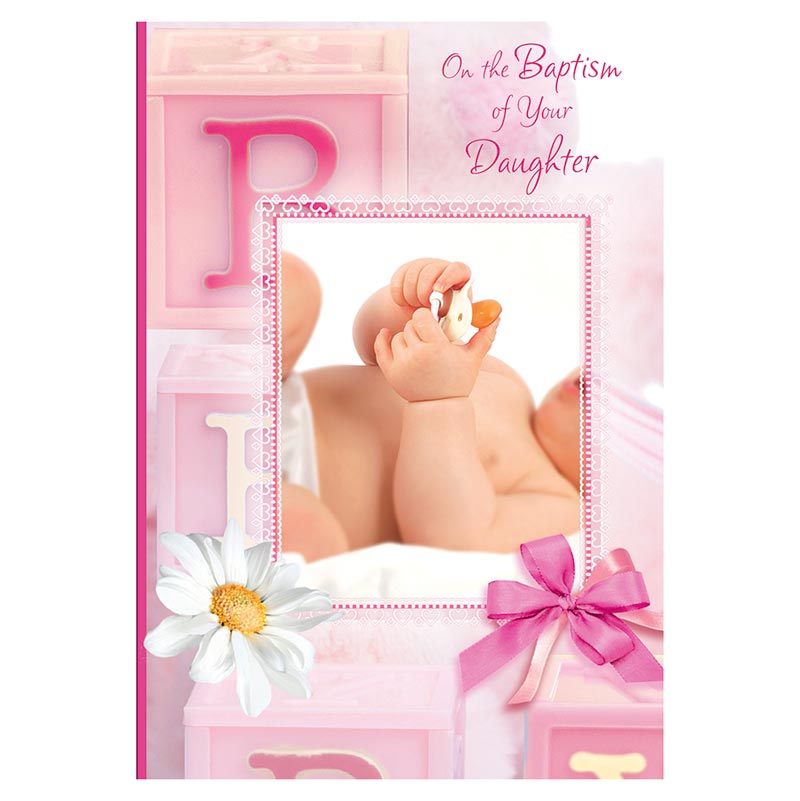 On the Baptism of Your Daughter - Daughter Baptism Card