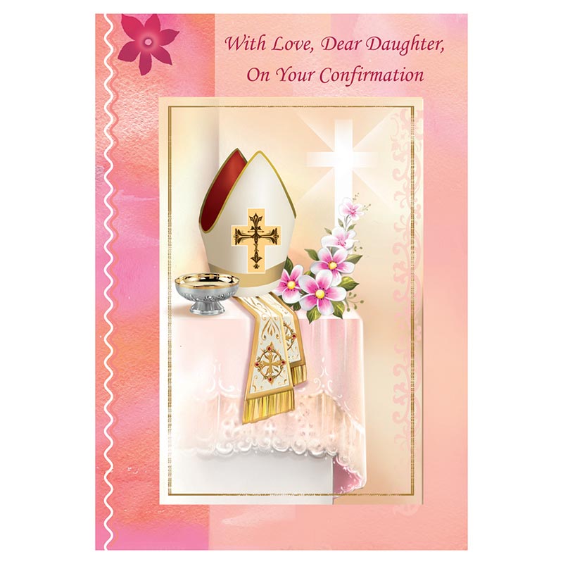With Love, Our Daughter, on Your Confirmation Card