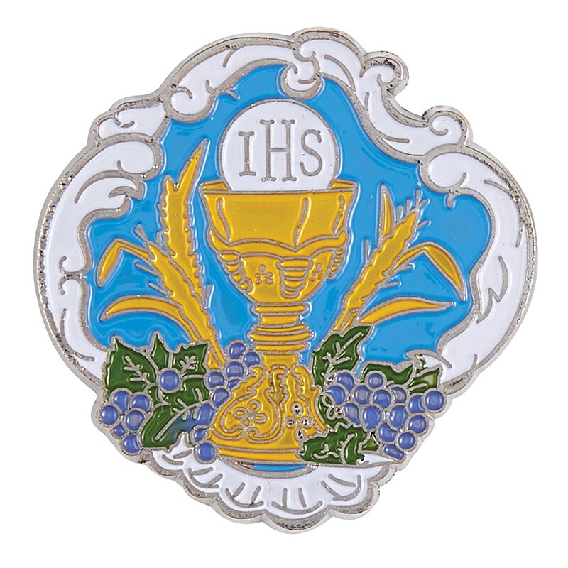 First Communion Enamel Pin