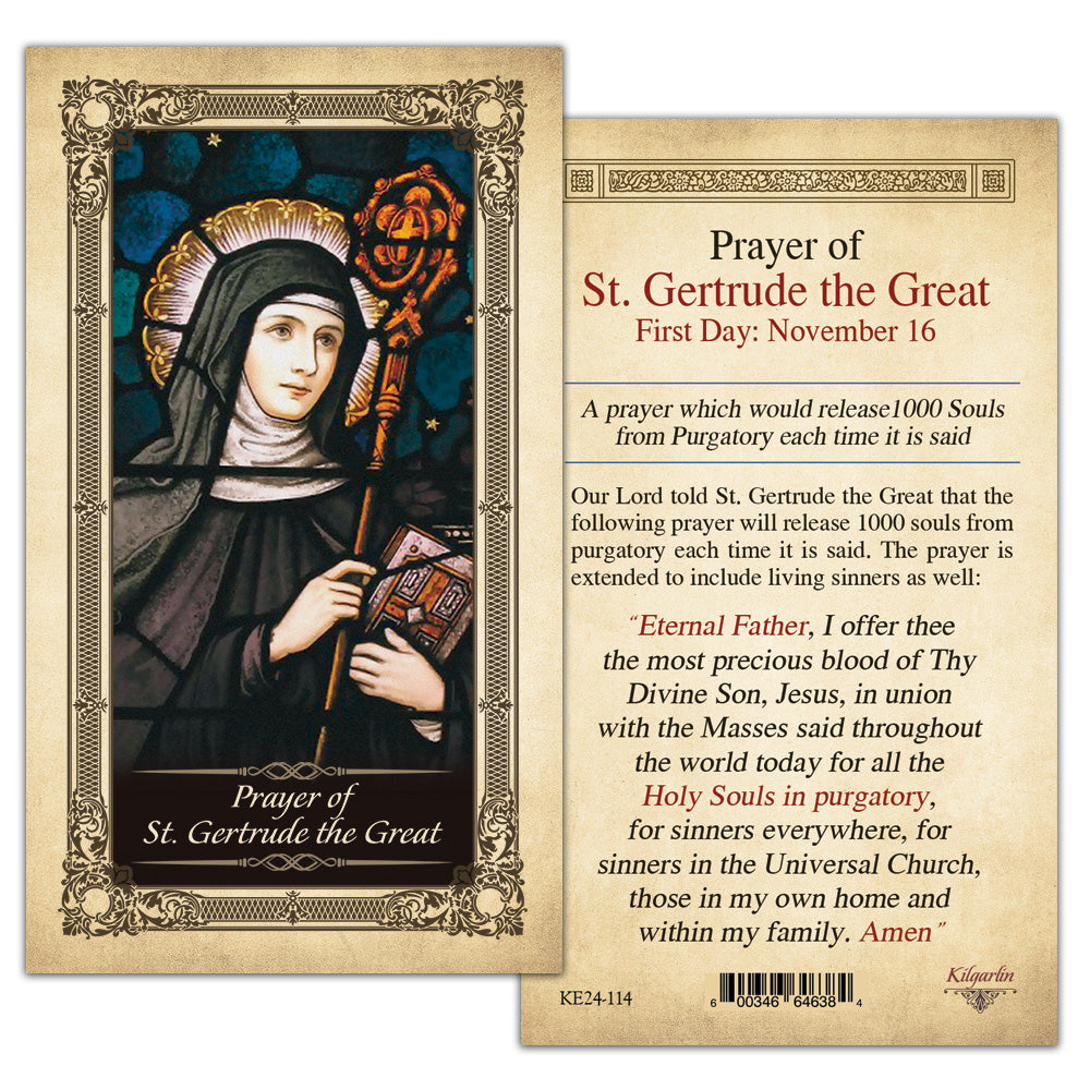 Prayer of St. Gertrude the Great-Prayer Card