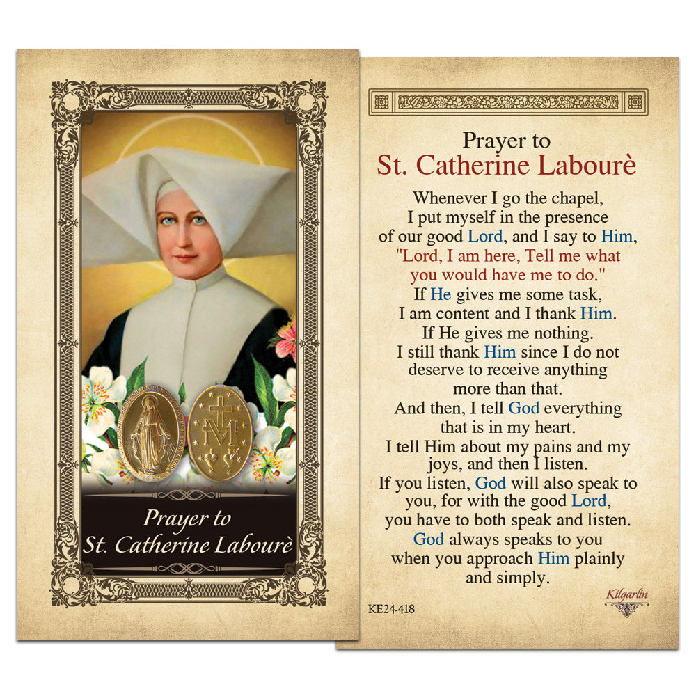 St. Catherine Of Laboure Kilgarlin Laminated Prayer Card