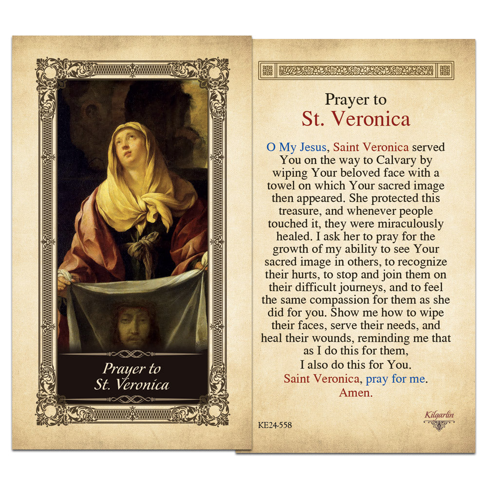 Prayer to St. Veronica Kilgarlin Laminated Prayer Card